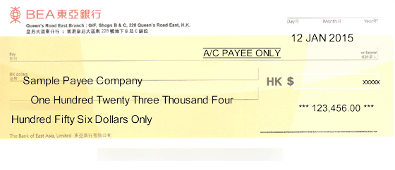 cheque printing shifts upwards/downwards