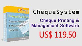 ChequeSystem Cheque Printing Software and management too