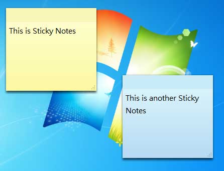 quick notes windows 7