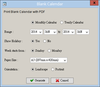 Smart Calendar software Prepare and Generate your Event Calendar