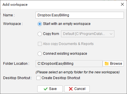 Dropbox Workspace