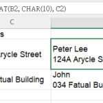 Excel char(10) to input line break