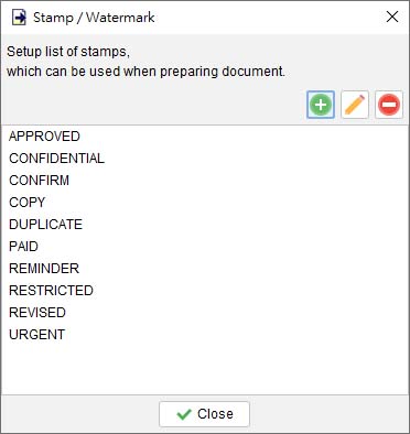 define your own stamp list