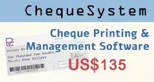 ChequeSystem Cheque Printing Software and management too