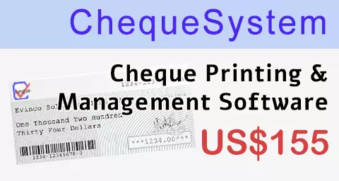 ChequeSystem Cheque Printing Software and management too