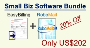 Small Biz Software Bundle: EasyBilling + RoboMail