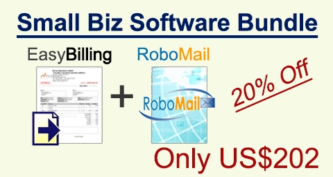 Small Biz Software Bundle: EasyBilling + RoboMail