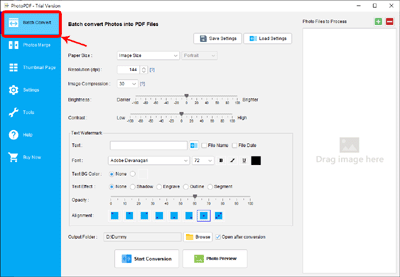 batch convert photo to pdf