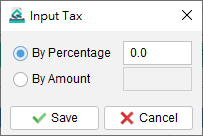 Input Tax