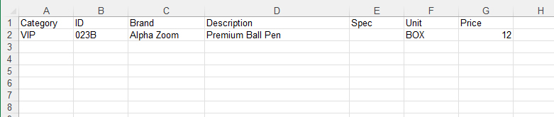 從 Excel 匯入產品